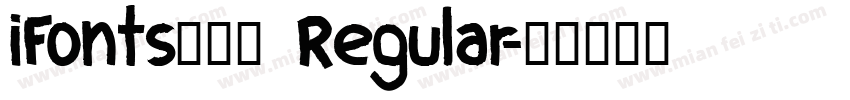 iFonts周年体 Regular字体转换
